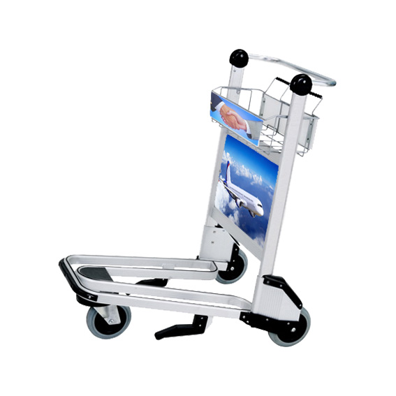 2019 New hand brake aluminum airport trolley cart