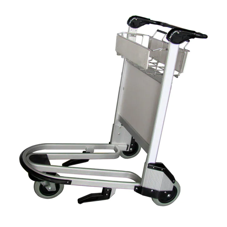 Airport push luggage baggage trolley cart with brake