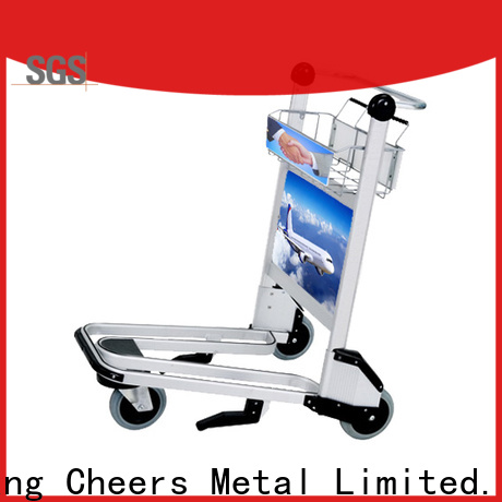 Cheerong high-end quality luggage cart airport wholesaler trader for flying field