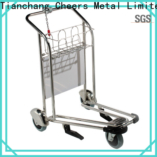 best quality airport luggage trolley producer for flying field
