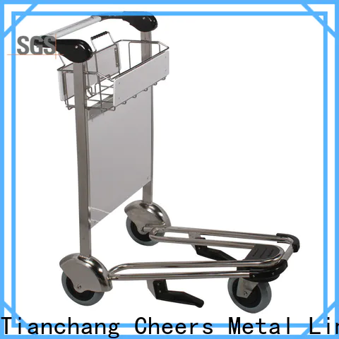 Cheerong high-end quality luggage cart airport wholesaler trader for airdrome