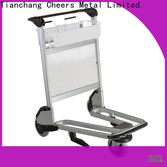 Cheerong high-end quality airport baggage trolley exporter for airdrome
