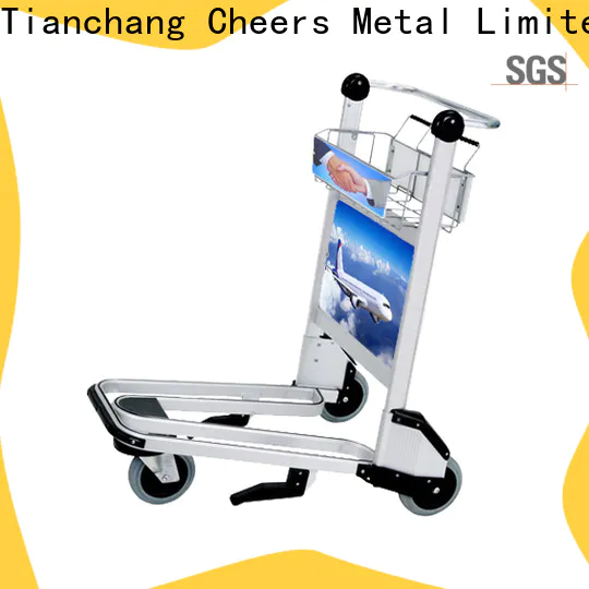 Cheerong new airport luggage trolley exporter for flying field
