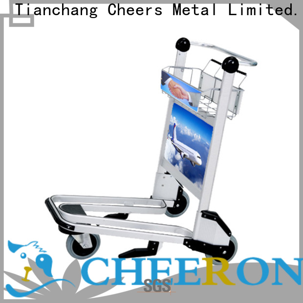 Cheerong Best quality airport luggage trolley manufacturers factory for flying field