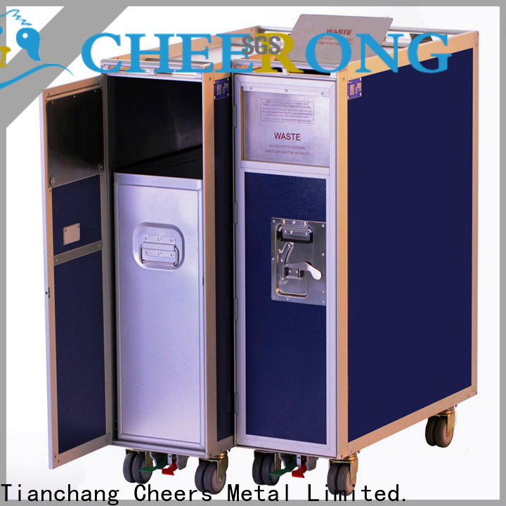 Cheerong Airline food trolley 4 wheel trolley international trader for airdrome