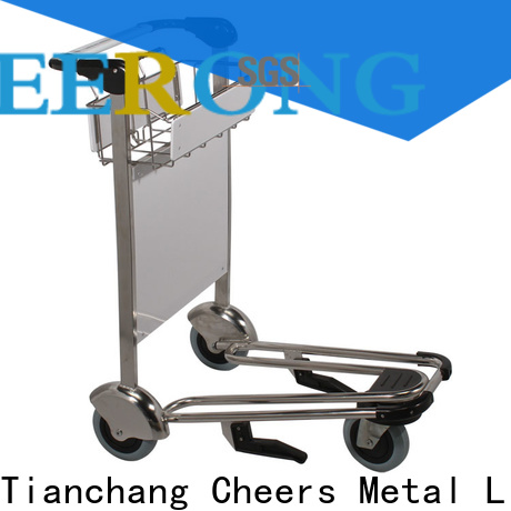 Cheerong luggage trolley for airport factory for flying field