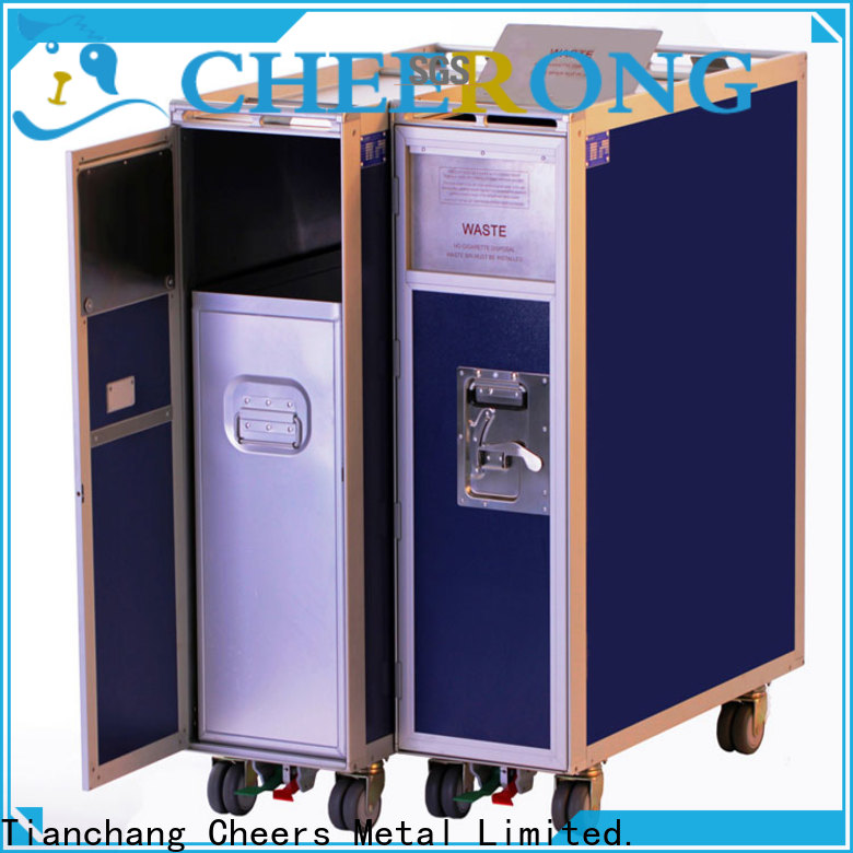 Popular 4 wheel airline luggage trolley supplier for flying field