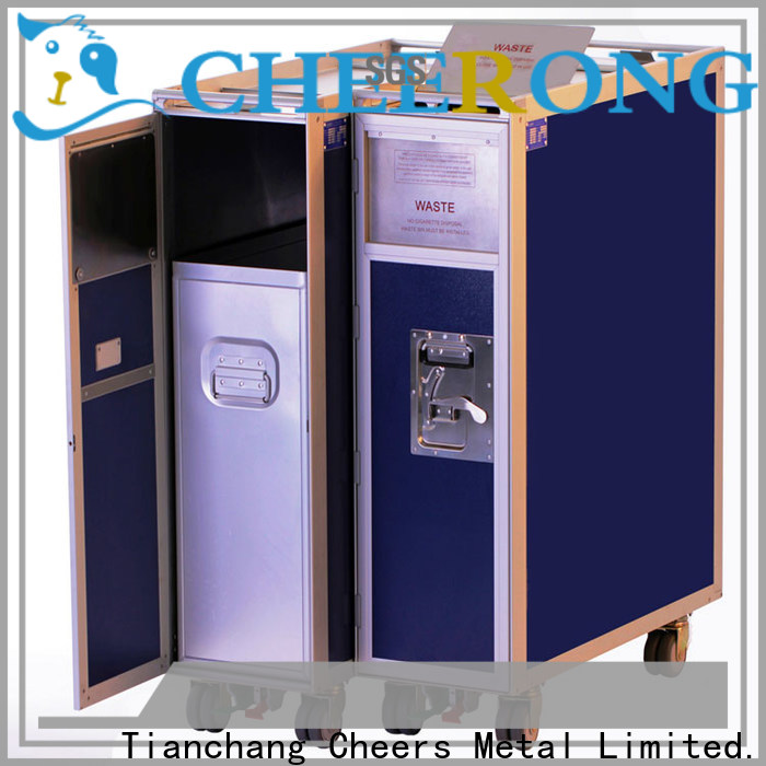 Cheerong Airline food trolley 4 wheel trolley supplier for airport