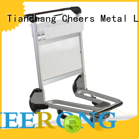 Cheerong best quality airport luggage trolley wholesaler trader for airdrome