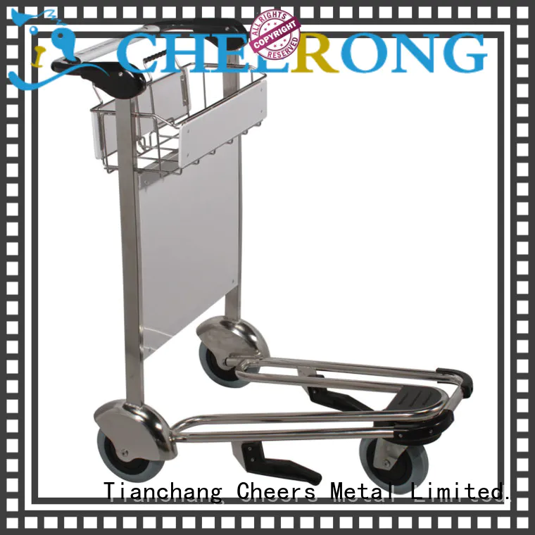 Cheerong best quality airport luggage cart wholesaler trader for airport