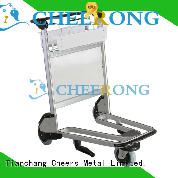 Cheerong high-end quality airport baggage trolley producer for airdrome