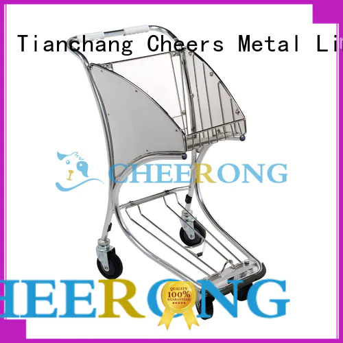 Cheerong high-end quality airport baggage trolley exporter for airport