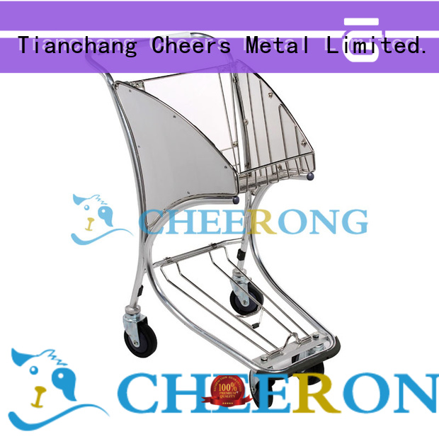 Cheerong airport luggage trolley exporter for airdrome